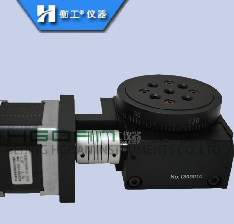 光學精密型蝸輪電動旋轉臺 電控位移旋轉臺中空電動角度旋轉臺